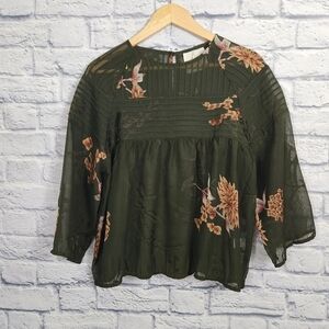 One Fine Day Sheer floral top